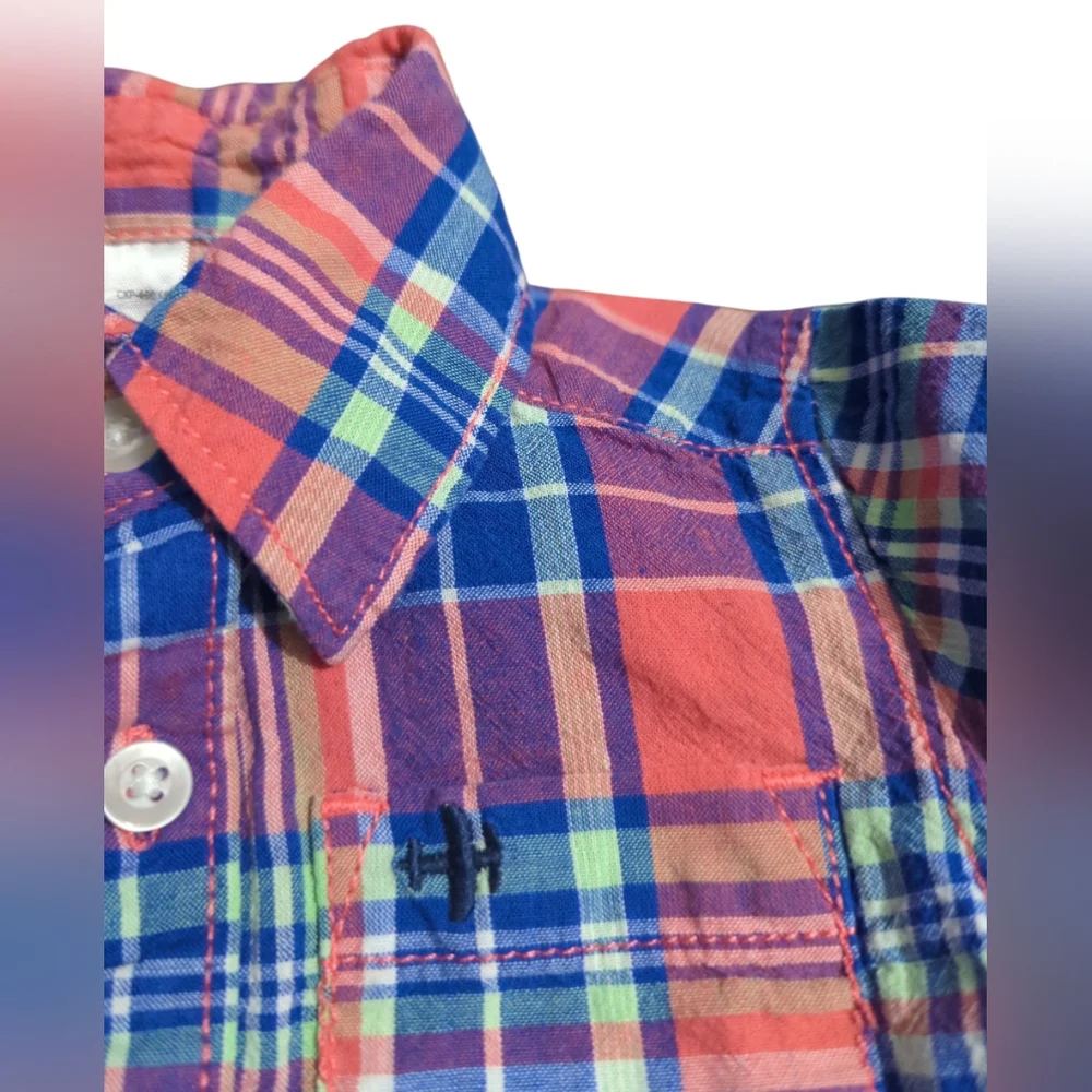 Carter's Plaid Shirt Size 6 Months.
